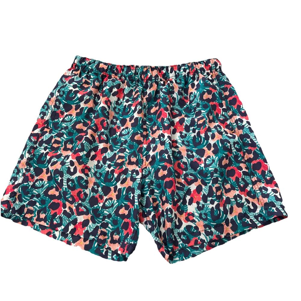 Boardies Apparel Sz Large Mens Swim Trunks Board Shorts‎ Hawaii Tropical Leopard